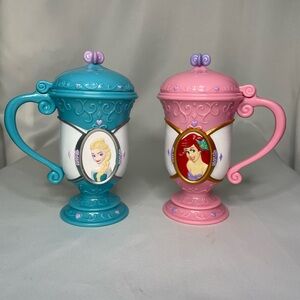 Disney‎ Princess Frozen Elsa Little Mermaid Ariel Lidded Mugs